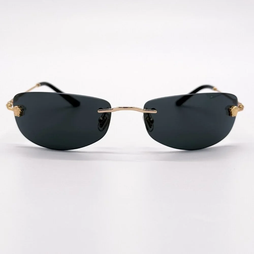 NEW VERSACE VE2279 1002/87 SUNGLASSES VE2279 100287 DARK GREY MOD 2279 1002/87